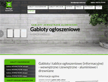 Tablet Screenshot of gabloty-ogloszeniowe.com